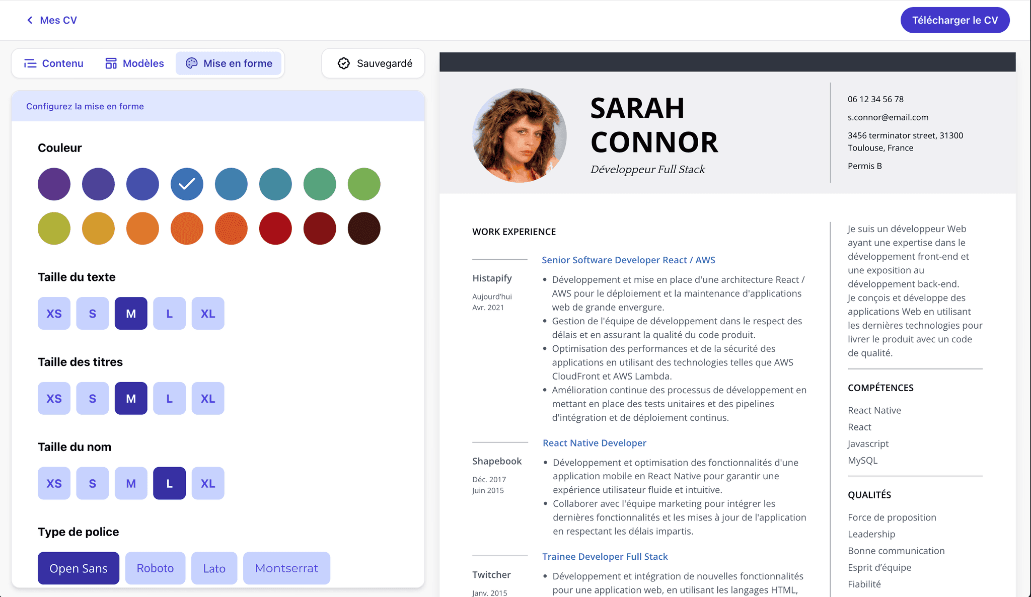 resume builder